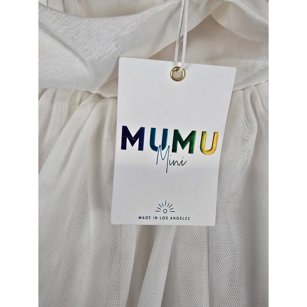 Show Me Your Mumu Mini Girls Sz 6-7 Flower Girl White Formal Dress Wedding NEW - Picture 5 of 10